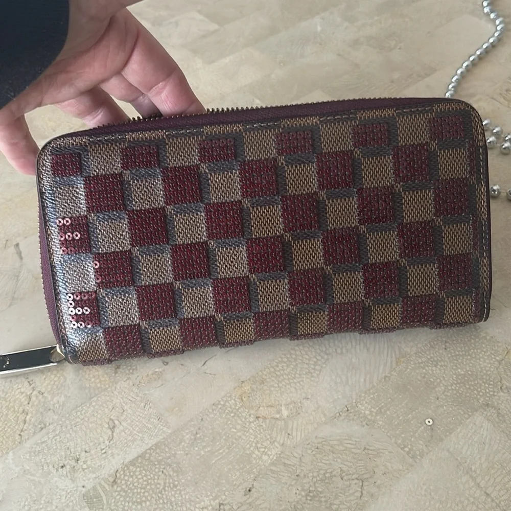 Louis Vuitton Damier Paillettes Sequin wallet - Picture 8 of 11